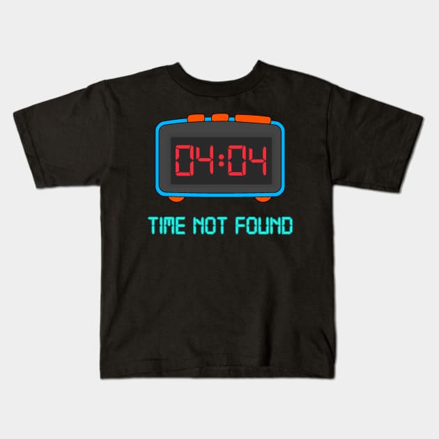 Time Not Found Kids T-Shirt by PorcelainRose